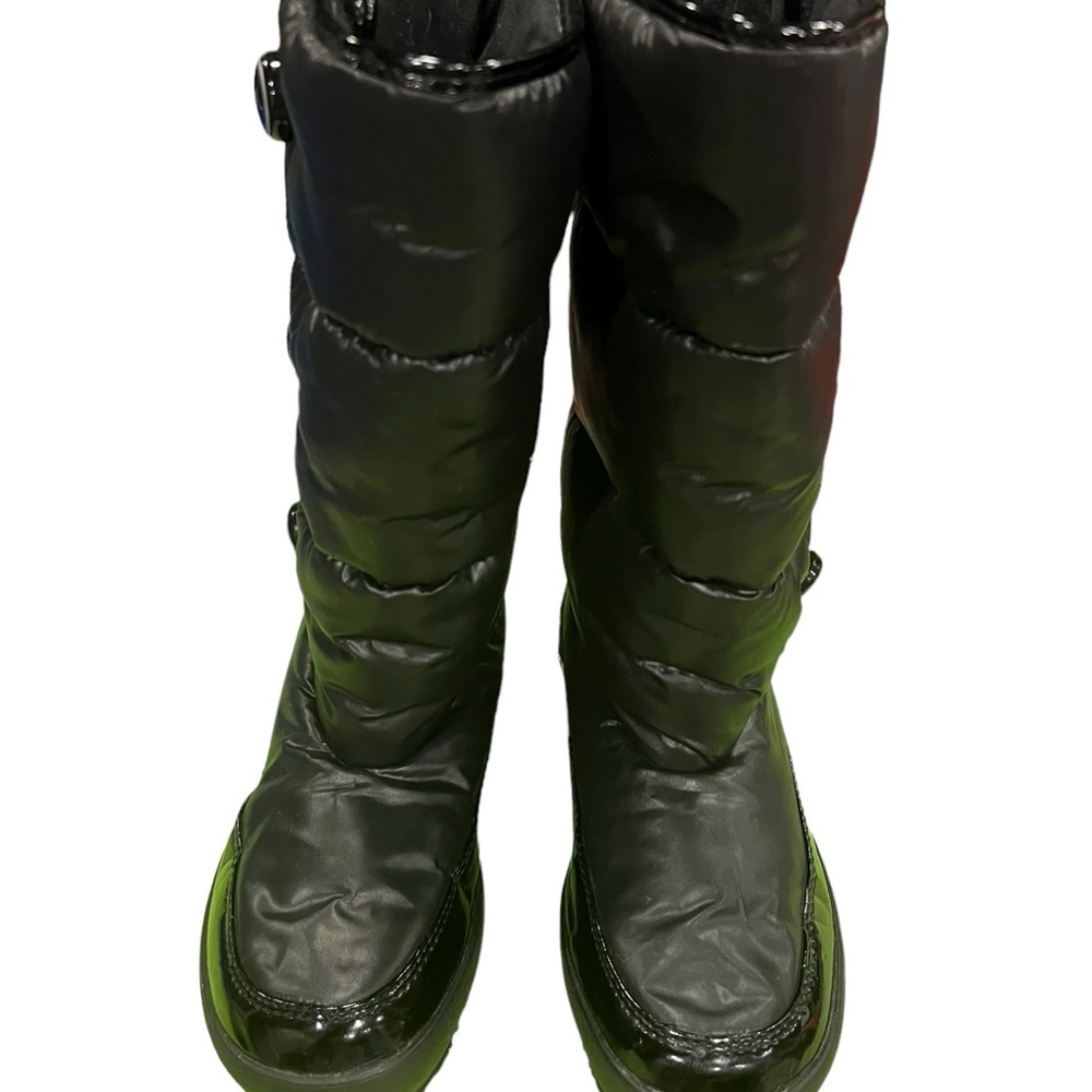 Coach Polina Black Nylon Puffy Boots - SIZE 7.5 - Picture 9 of 10